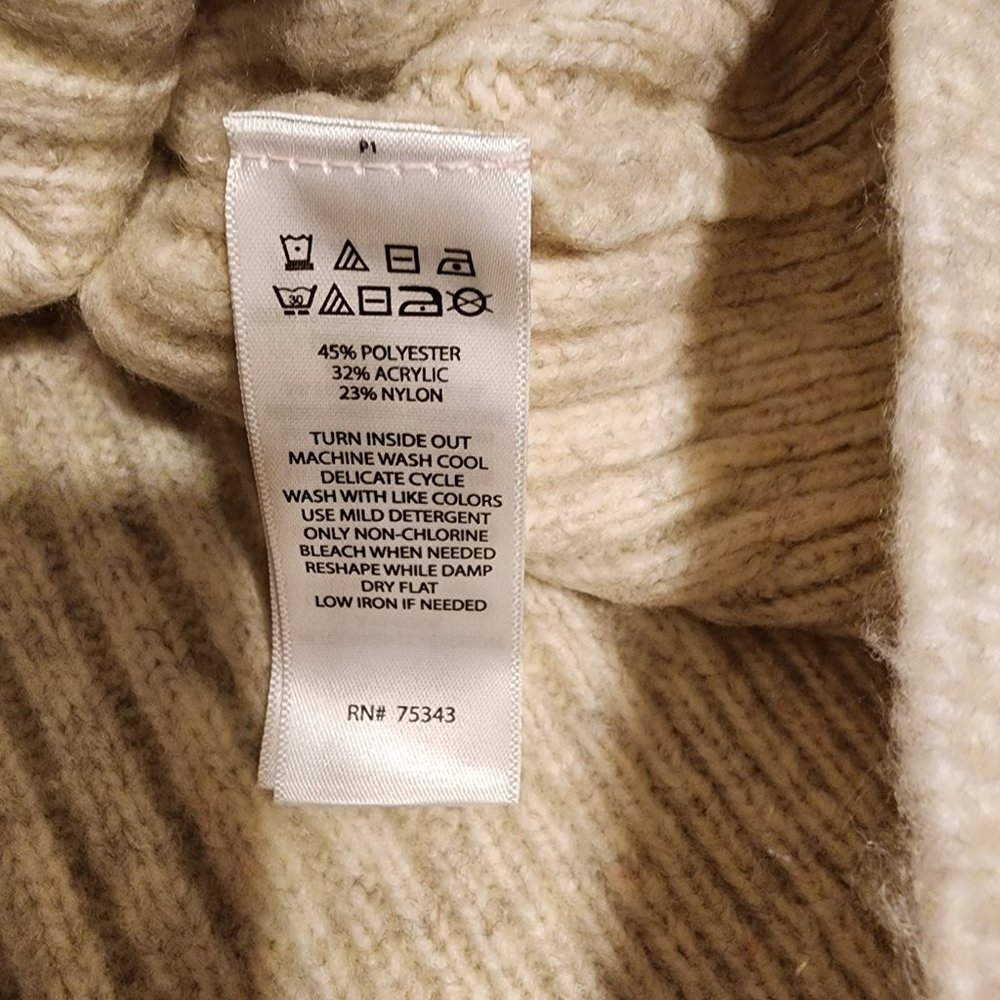 Sincerely Jules Collared Sweater Vest Cream Small NWT - Picture 10 of 10